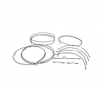 VW Bus T3 08/85-07/87 Bremsleitungen Bremsleitungssatz Satz 10-teilig 251698005C